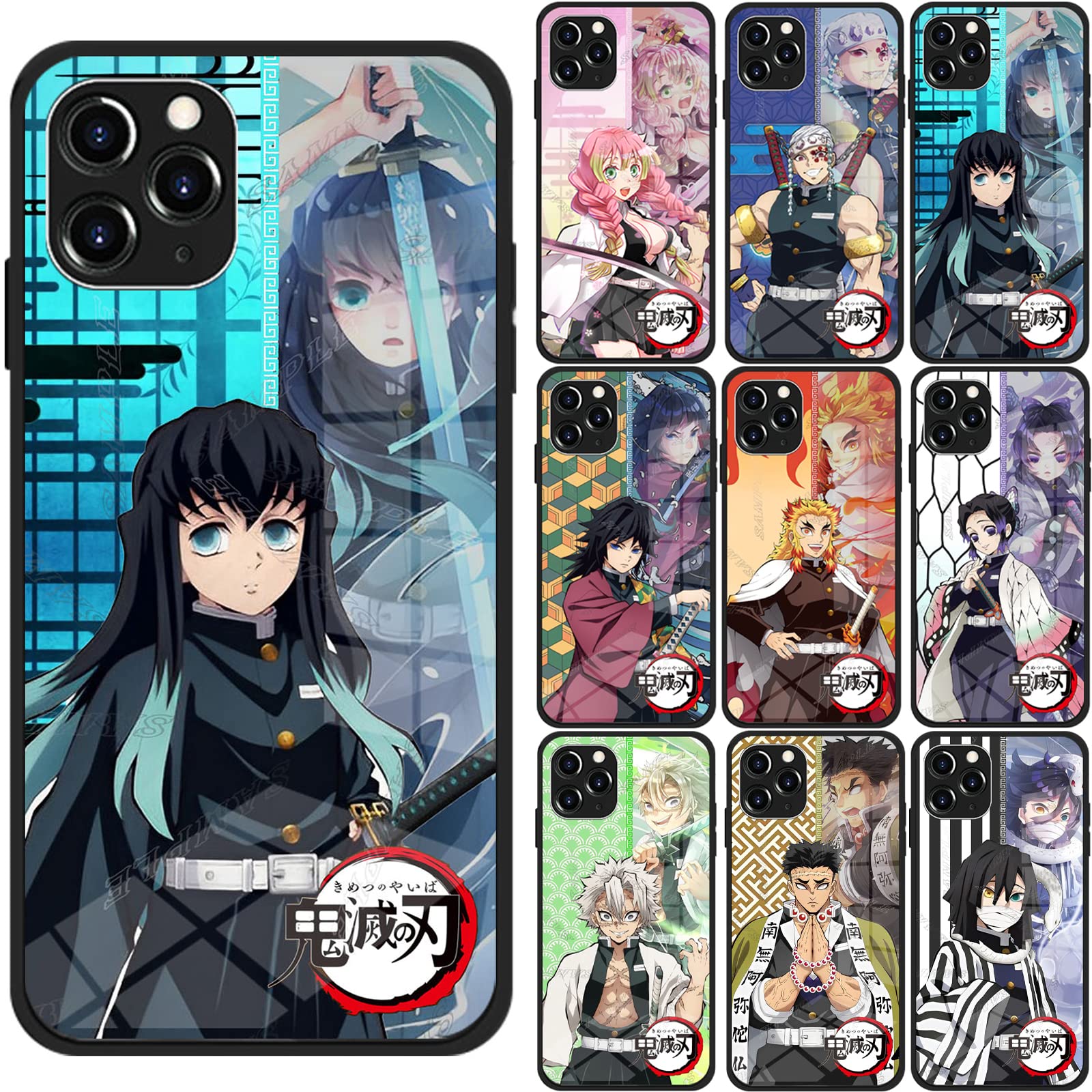 ケース カバー アニメ 漫画 鬼滅の刃　スマホ　スマートフォン　iPhone Amazon.co.jp: 鬼滅の刃 スマホケース iphone x/xs ケース